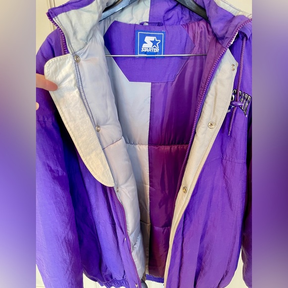 Kansas State Vintage XXL Y2K 90s Starter Jacket Coat Puffy Wildcats EUC Puffy